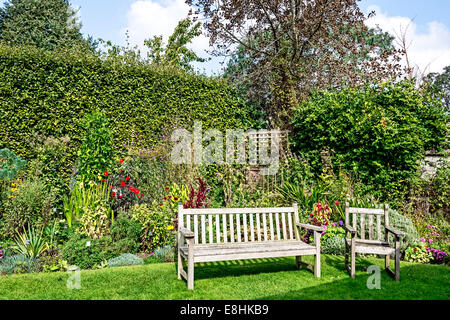 Garten von Austens Haus in Chawton, Hampshire, England, UK Stockfoto