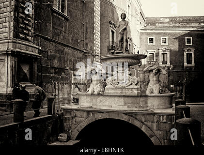 Sizilien ist die größte Insel im Mittelmeer. Es hat eine sehr ausgeprägte Landschaft & Kultur aber Italienisch 1860 wurde Stockfoto