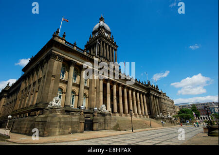 Leeds Town Hall, Leeds, West Yorkshire, Großbritannien. Stockfoto