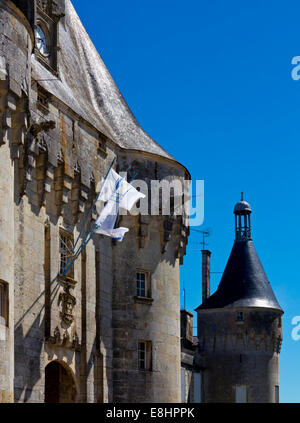 15. Jahrhundert Schlosses am Jonzac eine Stadt in der Region der südwestlichen Frankreich Charente-Maritime Stockfoto