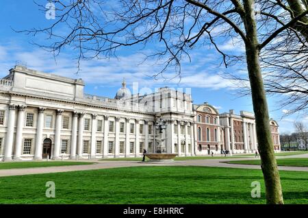 Old Royal Naval College Greenwich London Vereinigtes Königreich Stockfoto