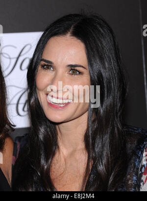 Culver City, Kalifornien, USA. 8. Oktober 2014. Demi Moore kommt für die 5. jährliche PSLA Herbst Party am 3Labs. Bildnachweis: Lisa O'Connor/ZUMA Draht/Alamy Live-Nachrichten Stockfoto