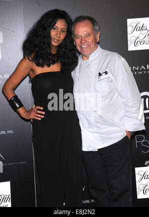 Culver City, Kalifornien, USA. 8. Oktober 2014. Wolfgang Puck & Gelila Assefa kommt für die 5. jährliche PSLA Herbst Party am 3Labs. Bildnachweis: Lisa O'Connor/ZUMA Draht/Alamy Live-Nachrichten Stockfoto