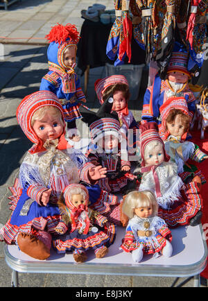 Sami (Laplander) Puppen in Nord-Norwegen Stockfoto