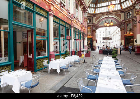 Leadenhall Market, London, England, Vereinigtes Königreich Stockfoto