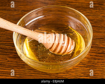 Honig-Glas Stockfoto