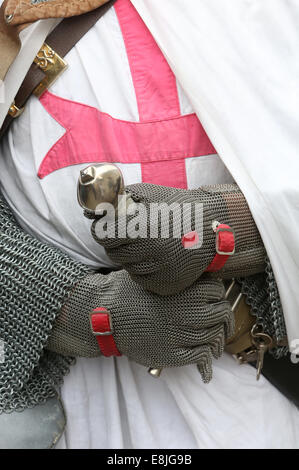 Das mittelalterliche Festival von Provins. Templer. Stockfoto