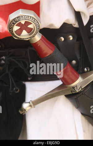 Das mittelalterliche Festival von Provins. Templer. Stockfoto