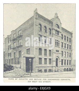 (König 1893, NYC) pg 510 STARTSEITE INDUSTRIE- UND Zuflucht für austretende Sträflinge 224 West 63 D STREET Stockfoto