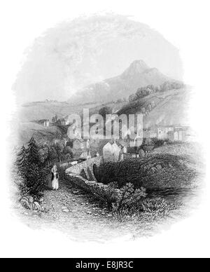 Enniskerry Annaskerry County Wicklow Irland Eire irischer um 1840 Stockfoto