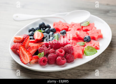 frisches Obst Salat Stockfoto