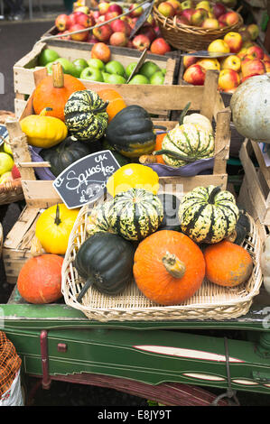 dh Green Lebensmittelgeschäft VERKAUFSSTAND GEMÜSE UK ENGLAND Lebensmittelgeschäft Fresh Squash Gemüseanzeige Clifton Obst Lebensmittelmarkt produzieren Gemüseladen Stockfoto