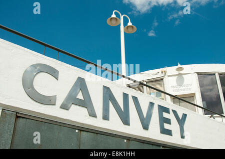 Das Labworth Cafe an der Uferpromenade auf Canvey Island in Essex, Großbritannien Stockfoto
