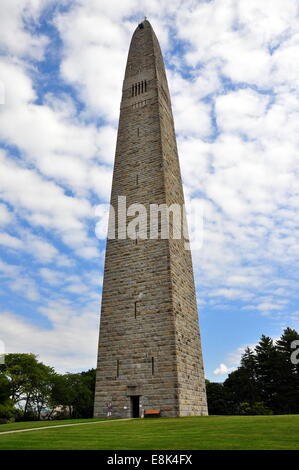 Bennington, Vermont: Die steigenden 306 Fuß hohe Schlacht von Bennington Denkmal im Jahr 1889 erbaut * Stockfoto