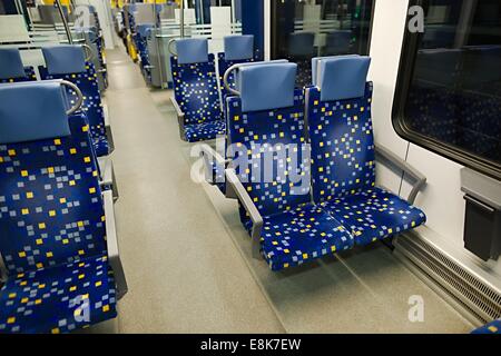 Zug-Interieur Stockfoto