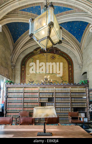 USA, California, Santa Barbara, Santa Barbara County Courthouse, Law Library (großformatige Größen erhältlich) Stockfoto