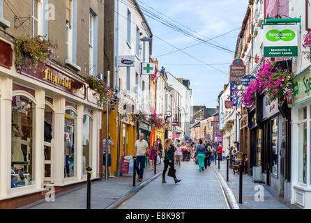 Geschäfte auf der South Main Street in der Innenstadt, Wexford Town, County Wexford, Irland Stockfoto