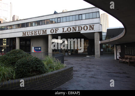 Museum of London, der dokumentiert die Geschichte von London von der Vorgeschichte bis Neuzeit, London Wall, London, England, UK Stockfoto