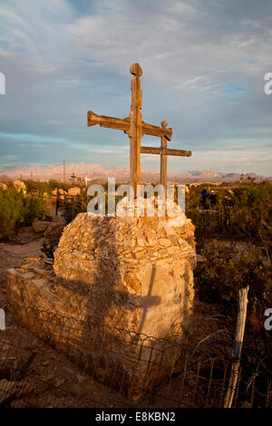 Terlingua, Texas Friedhof. Stockfoto