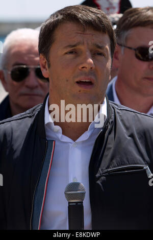 Matteo Renzi, seit 22. Februar 2014 Ministerpräsident von Italien in Genua, Italien. Stockfoto