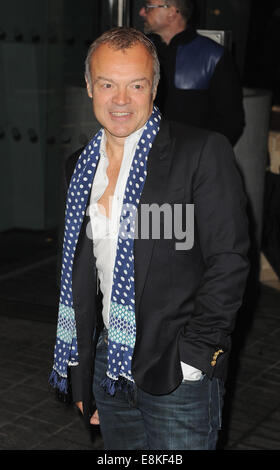 London, UK. 9. Oktober 2014. Graham Norton besucht Launch-Party des Mondrian Hotel Mondrian Hotel. Bildnachweis: Ferdaus Shamim/ZUMA Draht/Alamy Live-Nachrichten Stockfoto