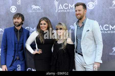 49. Annual Academy of Country Music Awards im MGM Grand Resort and Casino in Las Vegas mit: Stevie Nicks, Dave Haywood, Hillary Scott, Charles Kelley wo: Los Angeles, California, Vereinigte Staaten von Amerika bei: 6. April 2014 Stockfoto