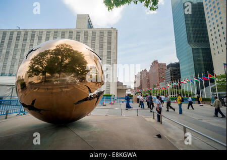 Gebäude der Vereinten Nationen in New York City, USA Stockfoto