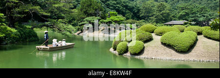 Ritsurin Gärten, Takamatsu, Shikoku, Japan. Stockfoto