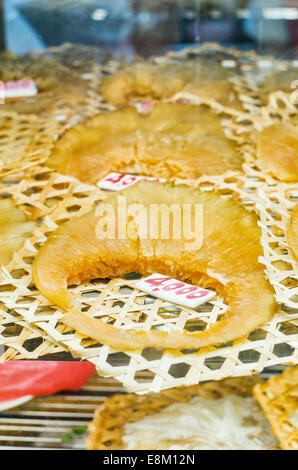 Haifischflosse in Bangkok Chinatown Restaurant. Stockfoto