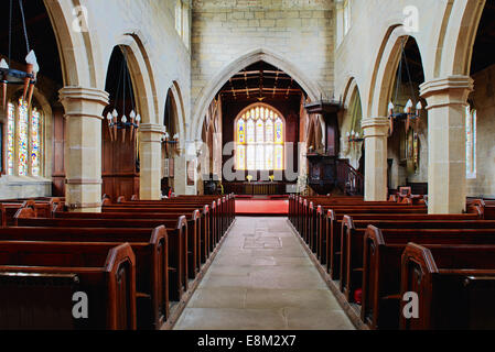 Kirche St. Michael & Notre-Dame, Wragby, Nostell Priory, in der Nähe von Wakefield, West Yorkshire, England UK Stockfoto