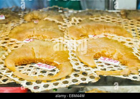 Haifischflosse in Bangkok Chinatown Restaurant. Stockfoto