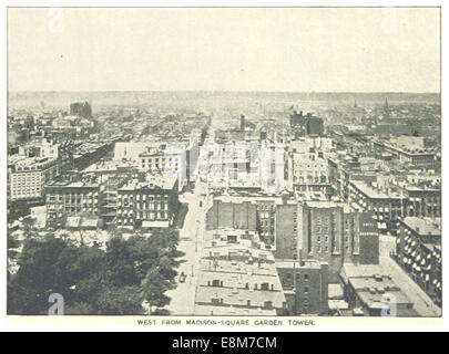 (King1893NYC) pg740 WEST FROM MADISON SQUARE GARDEN TOWER Stockfoto