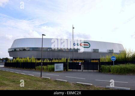 Stade-Le Mans, Le Mans, Frankreich. 10. Oktober 2014. U23-internationaler Fußball. Euro 2015-Qualifikationsspiel zwischen Frankreich und Schweden. Der MM-Arena von außen Credit: Action Plus Sport/Alamy Live News Stockfoto