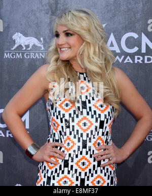 49. Annual Academy of Country Music Awards - Ankünfte mit: Jamie Lynn Spears wo: Las Vegas, Nevada, Vereinigte Staaten, wann: 6. April 2014 Stockfoto