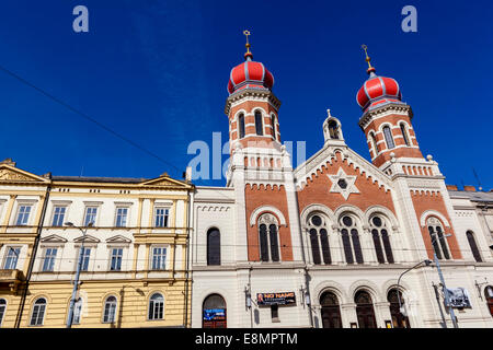 Die große Synagoge in Pilsen Tschechische Republik Pilsen die zweite Größte Synagoge in Europa Stockfoto