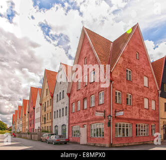 Bild der Straße in Jakriborg, Schweden am 24. Juni 2014. Jakriborg ist eine neue klassische Wohnprojekt Stockfoto