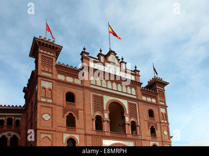 Madrid-Stierkampfarena Plaza de Toros. Stockfoto