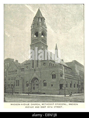 381 MADISON-AVENUE-KIRCHE (METHODIST EPISCOPAL) MADISON AVENUE UND EAST 60TH STREET Stockfoto