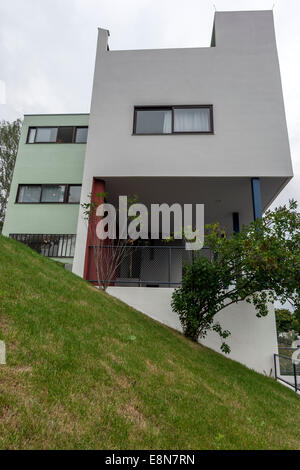 Weißenhof Museum. Gelegen in einer der Architekten Le Corbusier und Pierre Jeanneret entwarf Einfamilienhaus Stockfoto