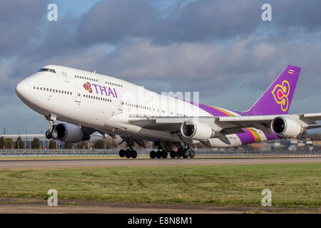 Thai Airways Boeing 747 Stockfoto