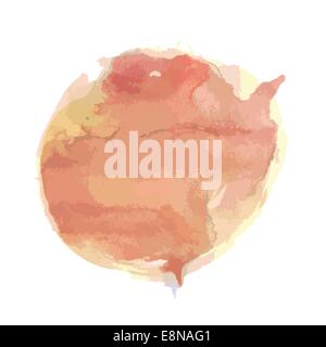 Bunte Illustrationen mit abstrakten rosa Aquarell Spray auf weißem Hintergrund Stockfoto