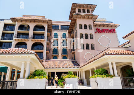 Delray Beach Florida, East Atlantic Avenue, Marriott, Hotel, Außenfassade, FL140523004 Stockfoto