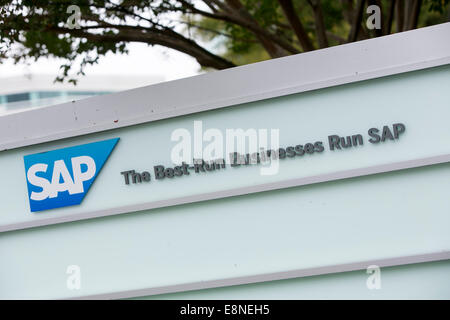 Ein Bürogebäude von der Software-Hersteller SAP in Reston, Virginia am 11. Oktober 2014 besetzt. Stockfoto