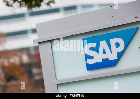 Ein Bürogebäude von der Software-Hersteller SAP in Reston, Virginia am 11. Oktober 2014 besetzt. Stockfoto