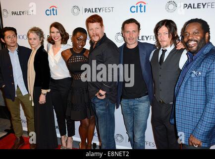 New York, NY, USA. 11. Oktober 2014. bei der Ankunft für THE WALKING DEAD am 2. jährlichen PaleyFest New York TV Fan-Festival, das Paley Center for Media, New York, NY 11. Oktober 2014. Bildnachweis: Derek Sturm/Everett Collection/Alamy Live-Nachrichten Stockfoto