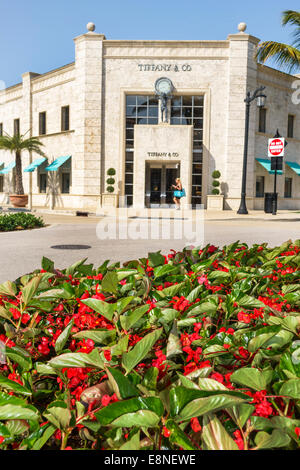 Palm Beach Florida, Worth Avenue, Shopping Shopper Shopper shoppen Geschäfte Markt Märkte Markt kaufen verkaufen, Einzelhandel Geschäfte Business-Unternehmen Stockfoto