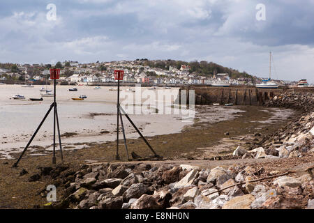 Großbritannien, England, Devon, Instow, Blick über River Torridge Mündung Appledore Stockfoto