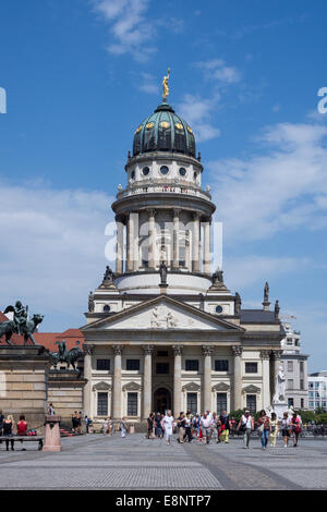 Französischen Dom, Gendarmenmarkt Square, Berlin, Deutschland, Europa Stockfoto