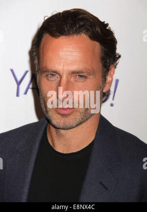 New York, New York, USA. 11. Oktober 2014. Schauspieler ANDREW LINCOLN besucht die 2. jährlichen PALEYfest NewYork präsentiert: "The Walking Dead" Veranstaltung am Paley Center for Media. © Nancy Kaszerman/ZUMA Draht/Alamy Live-Nachrichten Stockfoto