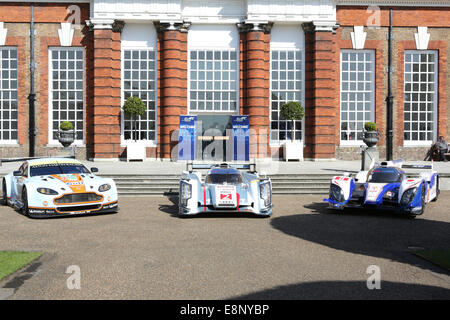 FIA World Endurance Championship – London Launch der ersten Runde der FIA WEC, die 6 Stunden von Silverstone, in Anwesenheit seiner königlichen Hoheit Prinz Michael und ihre Königliche Hoheit Prinzessin Michael von Kent.  Mitwirkende: Atmosphäre wo: London, Vereinigtes Königreich bei: 9. April 2014 Stockfoto